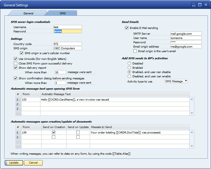 onClick Software Solutions :: SMS Master